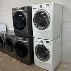 Stackable Set Washer Dryer Lg / Samsung We Install Today 