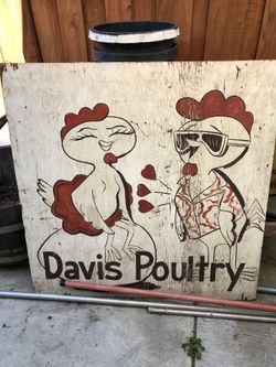 Davis Poultry Sign