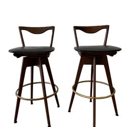 Pair of Mid-Century Bar Stools - Estate Sale