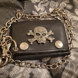 Skull Leather Wallet 