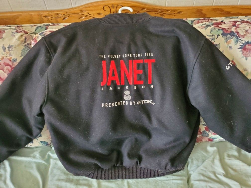Janet Jackson varsity tour jacket
