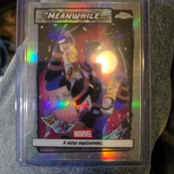 Topps chrome marvel cards