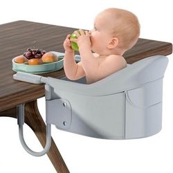 BRAND NEW Hook On High Chair with Tray And Carry Bag (Gray)