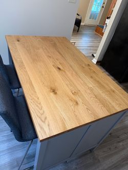 IKEA Tornviken Kitchen Island with chairs