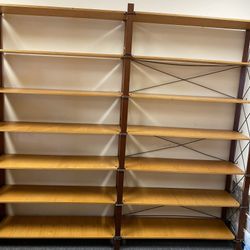 Wood And Metal Shelving