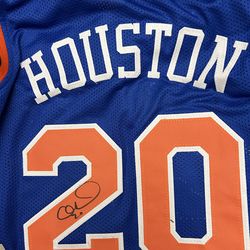 Allen Houston signed jersey