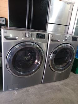 Kenmore Front Load Washer And Dryer Set Both Works Good 