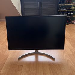 LG flat screen, computer monitor 27inch 