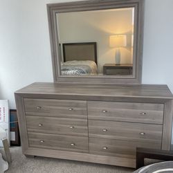 Six Drawer Dresser + Mirror