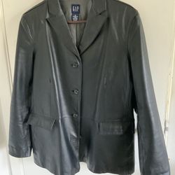 Vintage Black Leather Jacket 