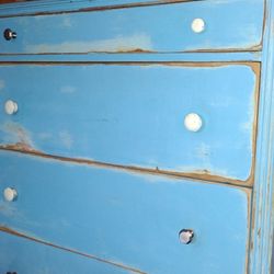 Turquoise Four Drawer Dresser