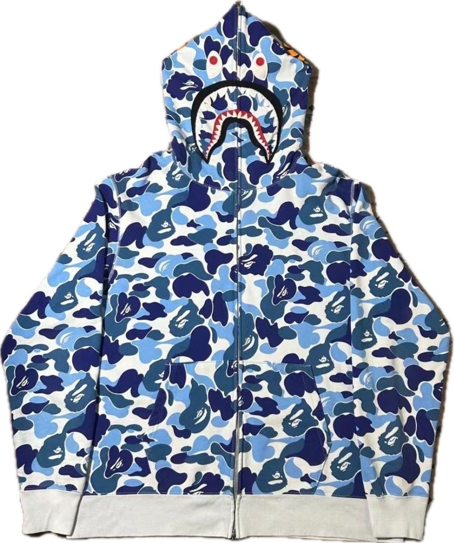 Bape Blue Camo Full Zip up