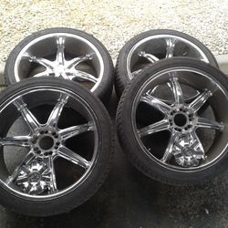 24 Inch Rims With Gentle Used Tires