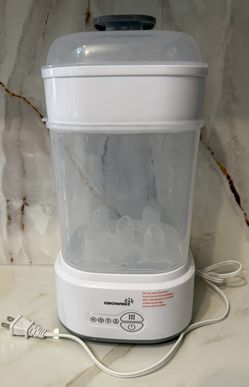 GROWNSY Bottle Sterilizer and Dryer, Compact Electric Steam Baby Bottle Sterilizer (Esterilizador de Biberones), Bottle Sanitizer for Baby Bottles, Pa