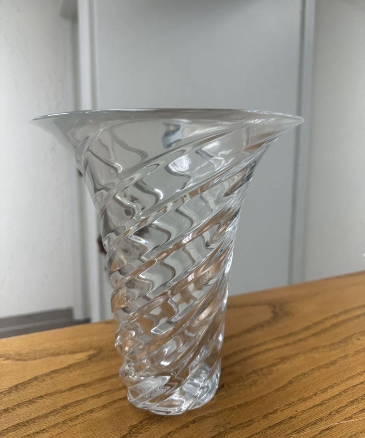 Crystal Vase. Clerval 9" Vase