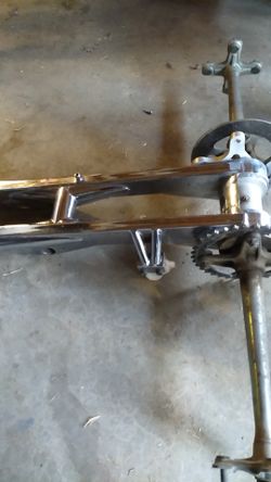 Yfz 450 extended swingarm....clean chrome