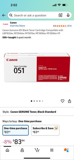 Canon Toner Cartridge 051