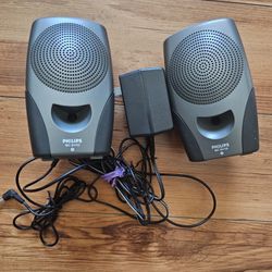 Philips SBC Ba105 Miniature Laptop Portable Speakers 