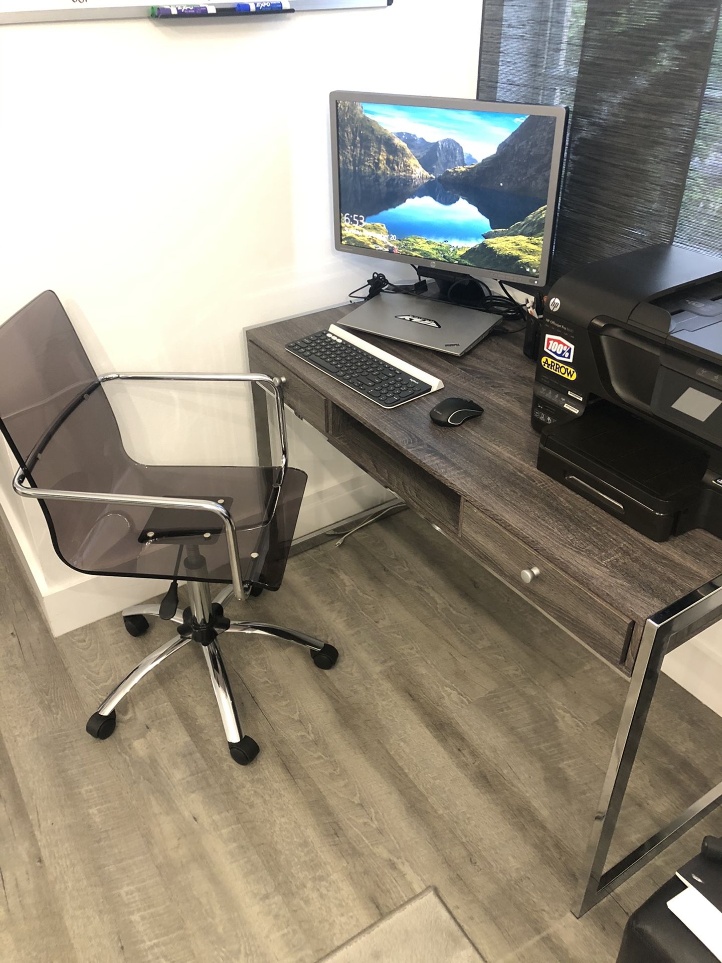 Computer/Office Desk & Chair (Modern)