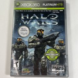 Halo Wars Platinum Hits Xbox (contact info removed) Complete with Manual Tested
