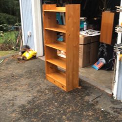 Bookcase solid wood storage