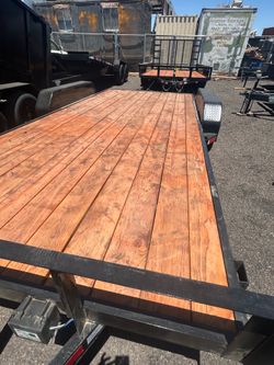 2026 wood deck car hauler 84x18