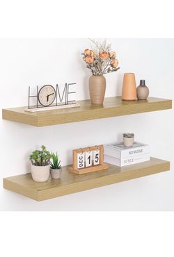 36” floating Shelves Oak