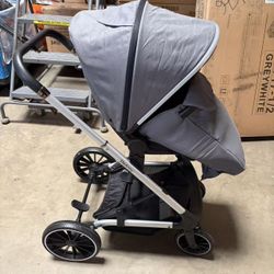 Baby Stroller,Reversible Stroller,High Rise Pram,Carrie to 40lbs,Standard Pram Toddler Infant(Gray)