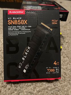 WD Black SN850X 4TB NVMe SSD with Heatsink