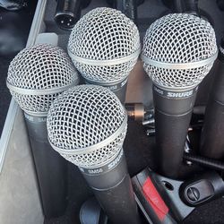 Sure SM58 XLR mics