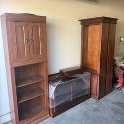 Solid Wood Entertainment center 