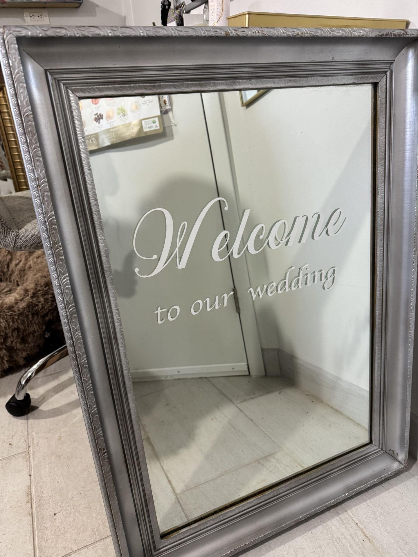 Wedding Sign/Mirror