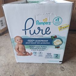 Size 2 Pampers Pure. 101 Count