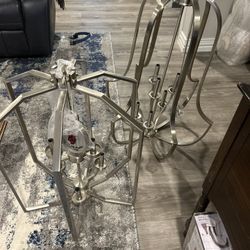 Two LARGE chandeliers & Kitchen faucet by ‘Signature’