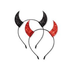 Halloween Headband Glitter Devil Horns 2 pack