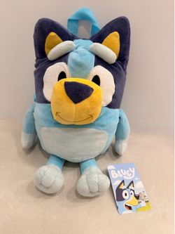 Bluey Plush Backpack Large 17” Soft Kids Bag