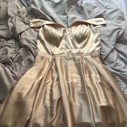 Gold short dress