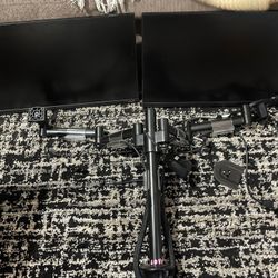 Dual Samsung Monitors With Stand 
