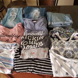 Materniry Clothes, Shirts, Pants, Pair Of Shorts Size Lg And XL All For $40