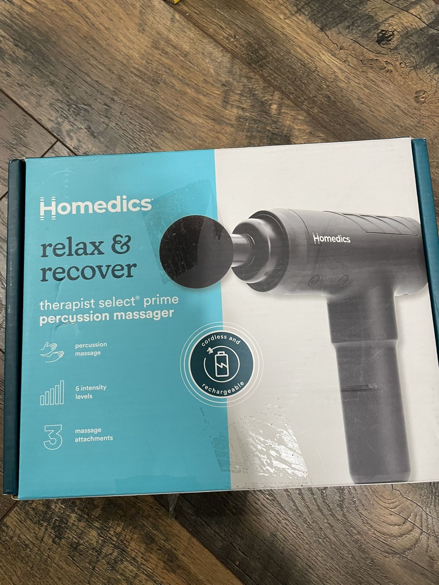 Homedics Therapist Percussion Massager Muscle Cordless Rechargeable