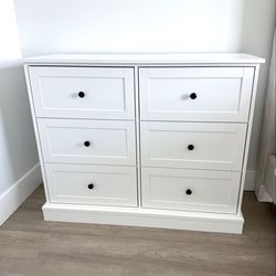 White 6 drawer dresser