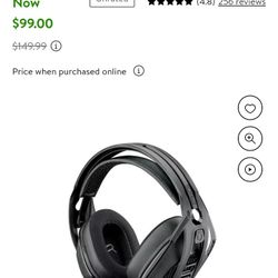 Blk Fri Sale- RIG 800 PRO HX Wireless Headset and Base Station for XBox, Black