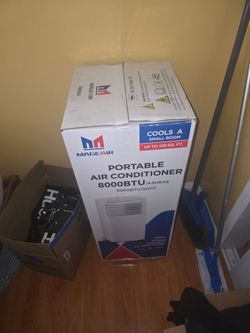 Portable air conditioner 8000 BTU/ASHRAE 5000 BTU/SACC