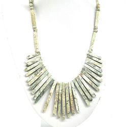 Vintage Green Stone Necklace 