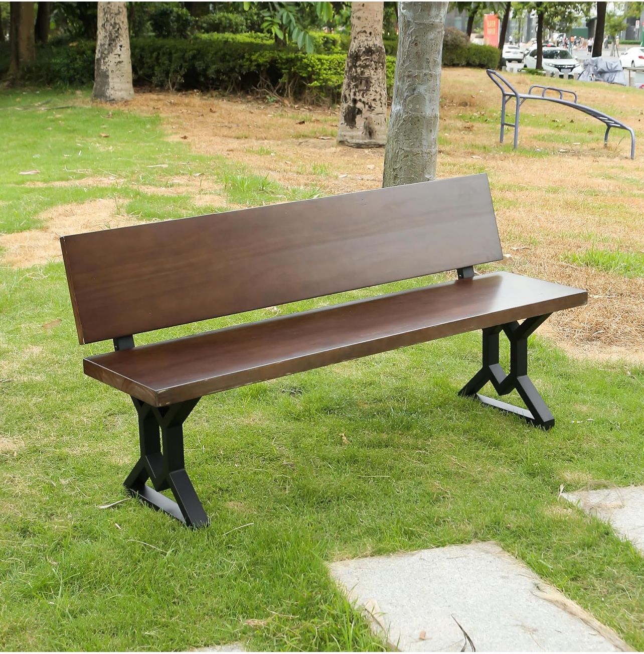 Bench Legs 16 Inch Triangle Metal Chair Base Legs with Backrest