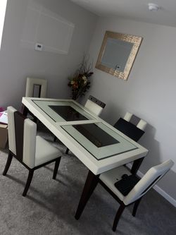 Rectangle Dining Room W/ Open Back Chair