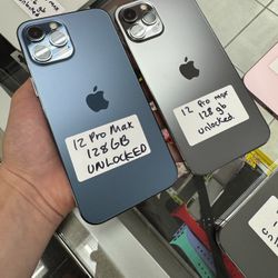 12 Pro Max Unlocked. Cash Or $50 Down W Approval 