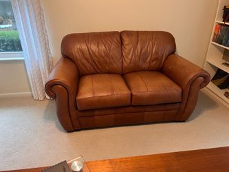 Leather Loveseat