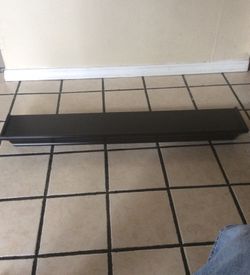 Black wall shelf