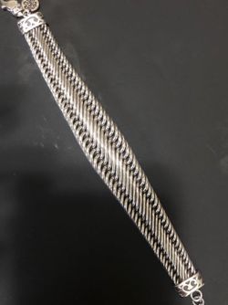 Lois Hill Tapered Sterling Silver Bracelet, 41.0g